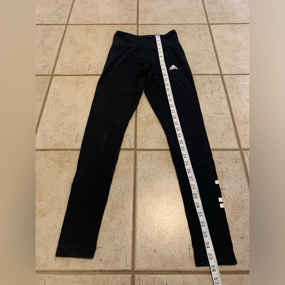 Adidas Black Logo Leggings - Size XS - Picture 7 of 7